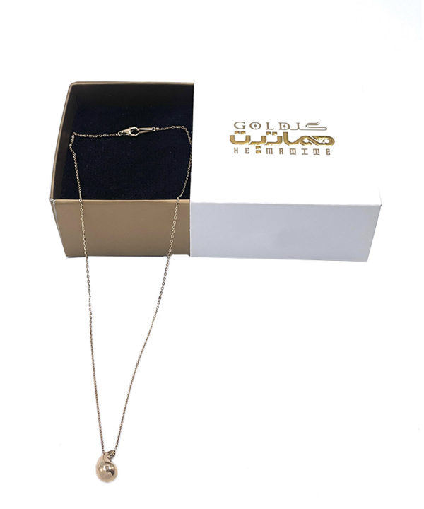 گردنبند دامله اشک هماتیت گلد Hematite Gold کد 132461