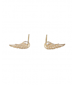 گوشواره میخی بال فرشته هماتیت گلد Hematite Gold کد 132493