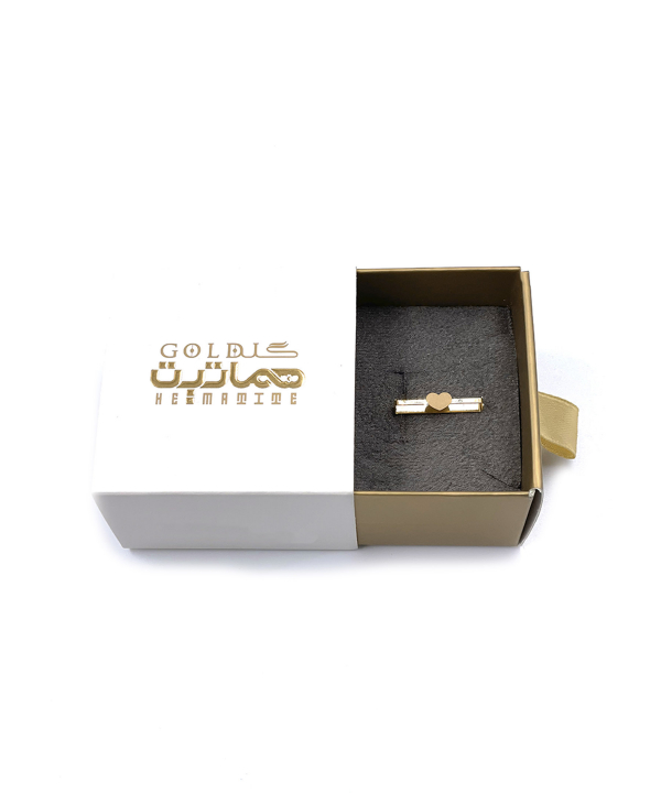آویز ساعت قلب هماتیت گلد Hematite Gold کد 132566