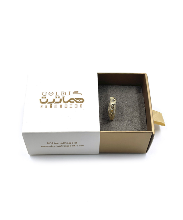 انگشتر آس نگین هماتیت گلد Hematite Gold کد 132547