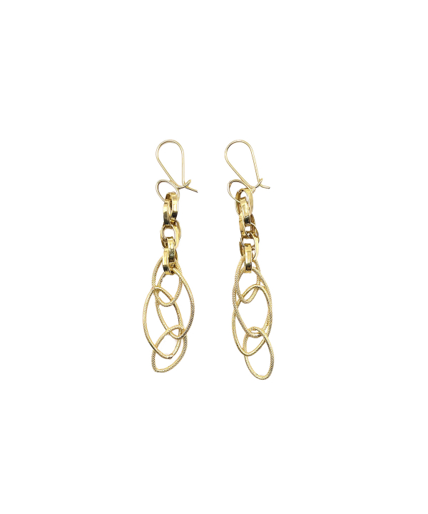 گوشواره زیبا نیلا هماتیت گلد Hematite Gold کد 132534