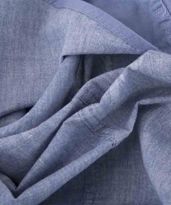 نمای داخل پیراهن مردانه آبی