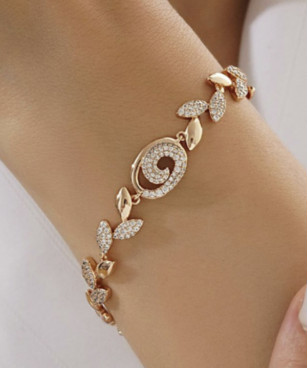 دستبند طرح برگ زنانه ژوپینگ Xuping کد AAD-474