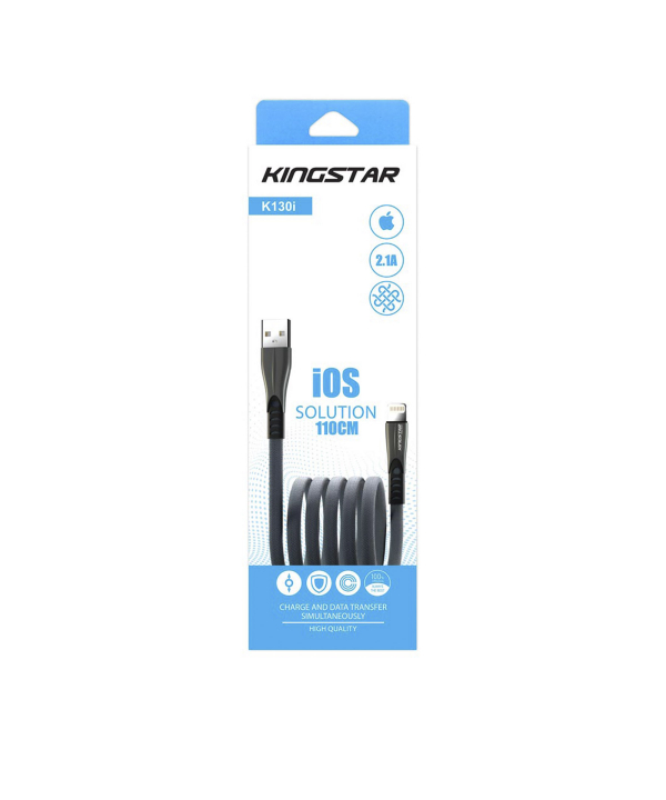 کابل تبدیل USB به لایتنینگ کینگ استار مدل K130i طول 1.2 متر