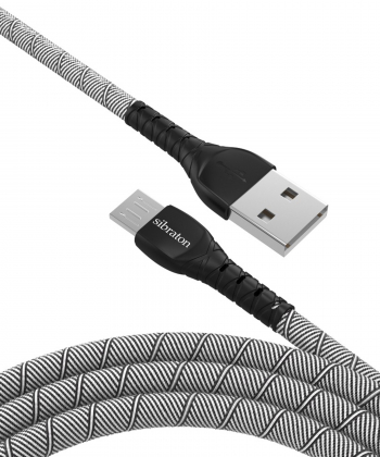 کابل تبدیل USB به microUSB سیبراتون مدل S233A طول 1.1 متر