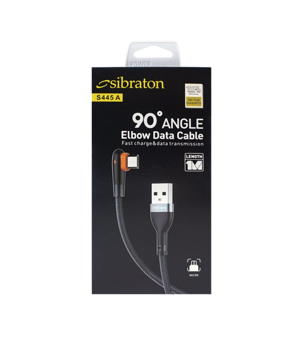 کابل تبدیل USB به microUSB سیبراتون مدل S445A طول 1.1 متر