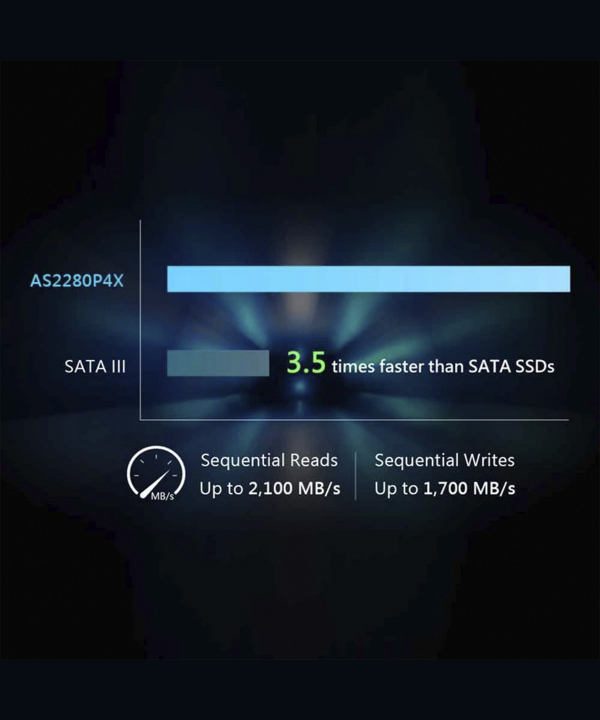 هارد اس اس دی اینترنال اپیسر مدل AS2280P4X ظرفیت 512 گیگابایت