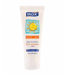 لوسیون ضد آفتاب کودک SPF40 ایروکس Irox حجم 60 میلی لیتر