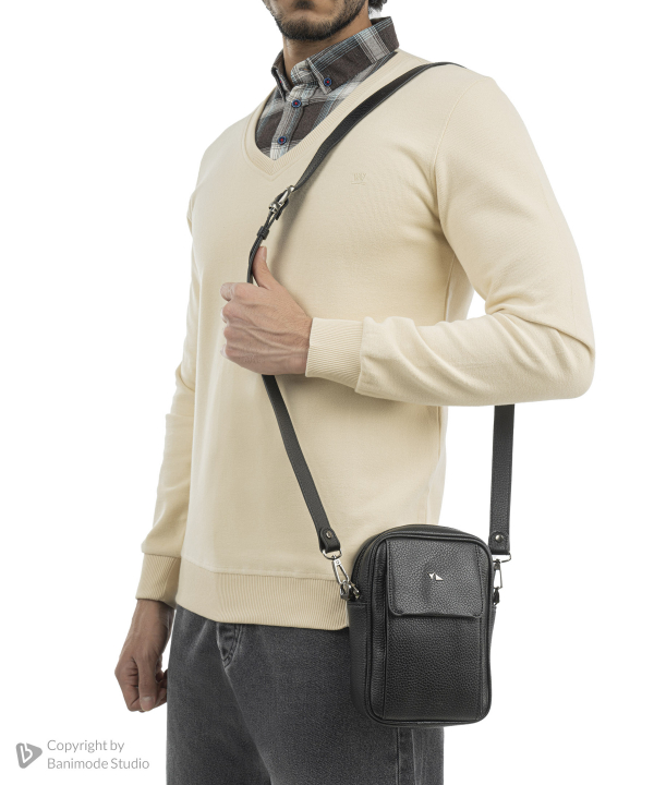 کیف دوشی مردانه چرم طبیعی چرم مشهد Mashad Leather مدل X0128