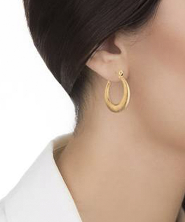 گوشواره حلقه نیمه هلال کیا گالری Kia Gallery کد EMOH105