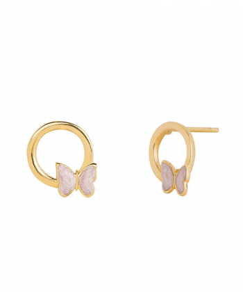 گوشواره حلقه پروانه کیا گالری Kia Gallery کد RZE-1119