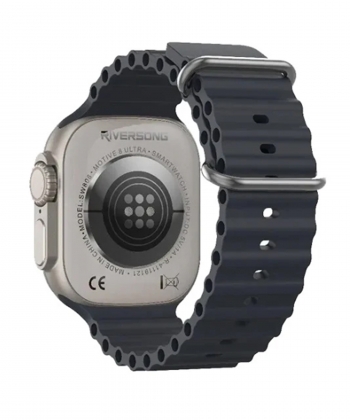 ساعت هوشمند Riversong مدل Motive 8 Ultra SW808 با بند اسپورت خاکستری روشن