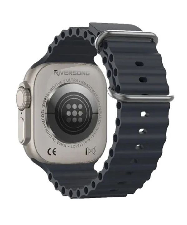 ساعت هوشمند Riversong مدل Motive 8 Ultra SW808 با بند اسپورت خاکستری روشن