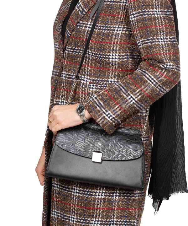 کیف دوشی زنانه چرم مشهد Mashhad leather مدل S0709