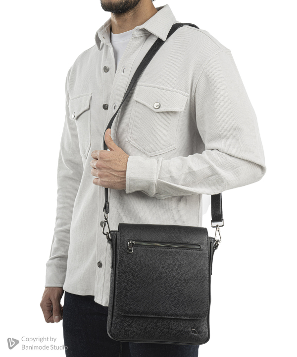کیف دوشی مردانه چرم طبیعی چرم مشهد Mashad Leather مدل X5506