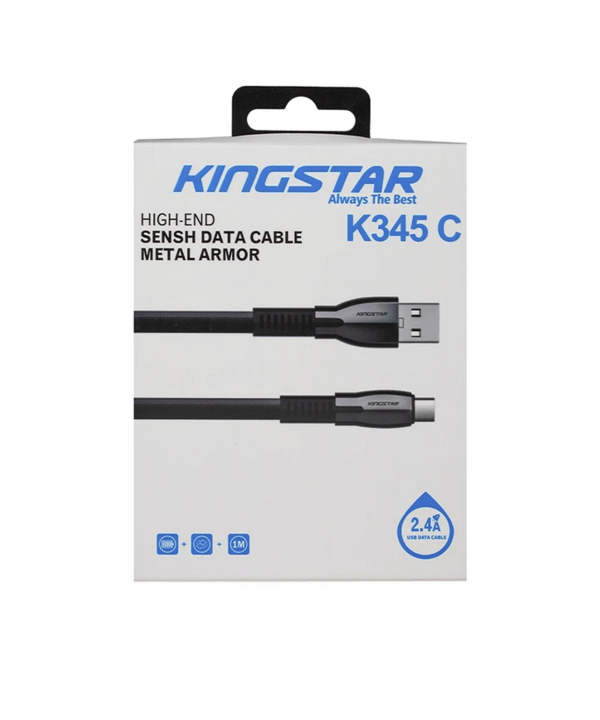 کابل تبدیل USB به USB-C کینگ استار مدل K345C طول 1 متر