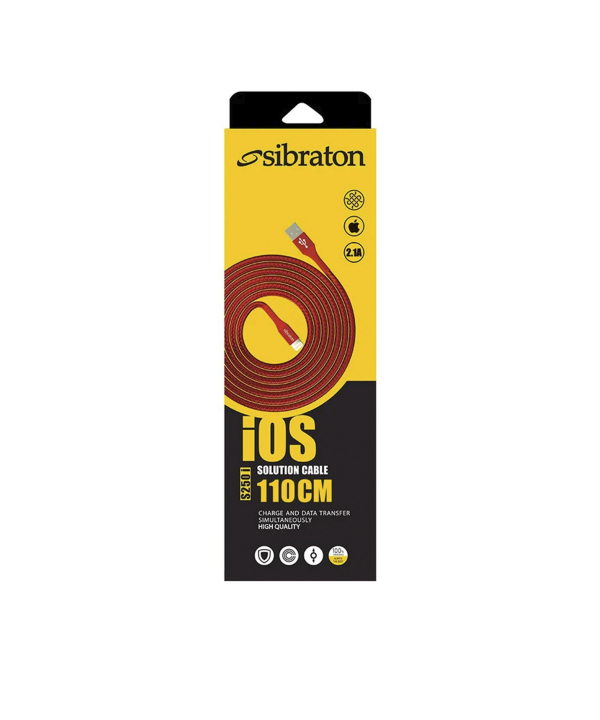 کابل تبدیل USB به لایتنینگ سیبراتون مدل S250i طول 1.1 متر