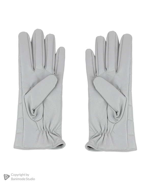 دستکش چرم طبیعی زنانه چرم مشهد مدل R0193