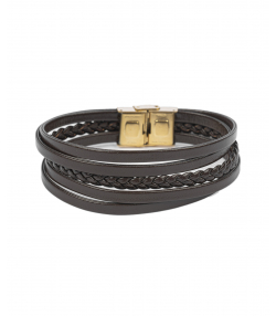 دستبند چرم طبیعی بیسراک Bisrk مدل LeatherBracelet-318N