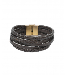 دستبند چرم طبیعی بیسراک Bisrk مدل LeatherBracelet-330N