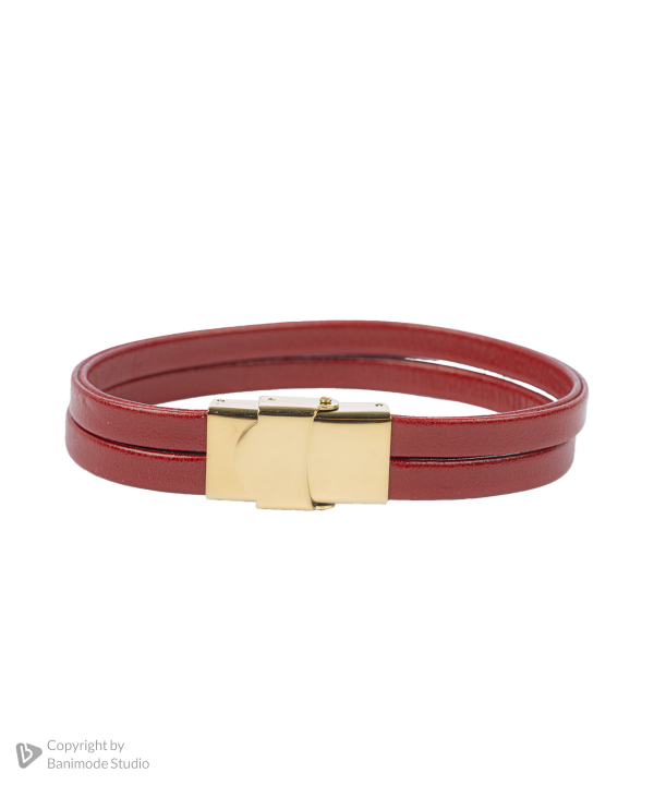 دستبند چرم طبیعی بیسراک Bisrak مدل LeatherBracelet-144N