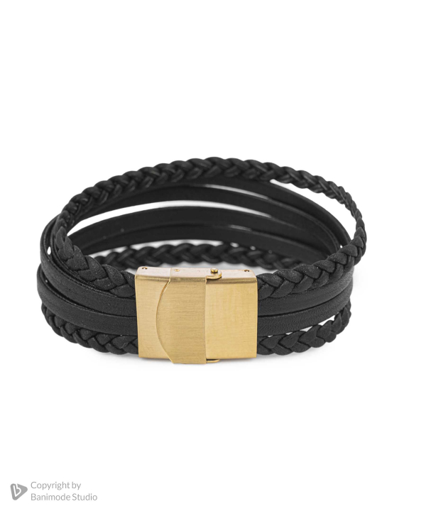 دستبند چرم طبیعی بیسراک Bisrk مدل LeatherBracelet-313At