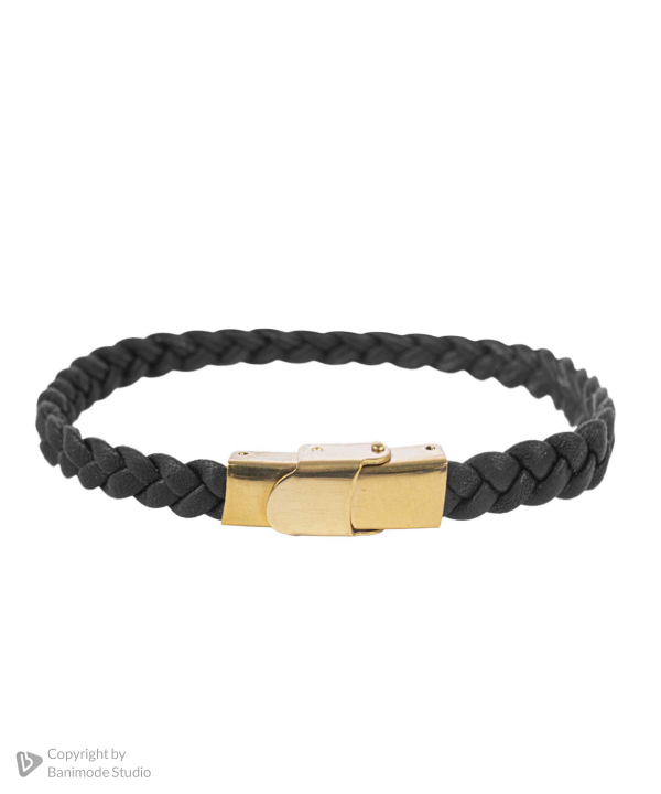 دستبند چرم طبیعی بیسراک Bisrak مدل LeatherBracelet-146At
