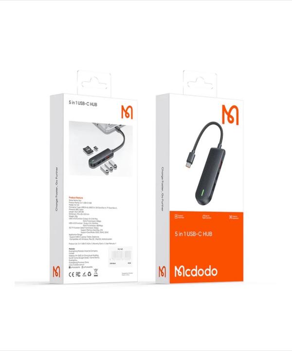 هاب 5 پورت USB-C مک دودو مدل HU-1430