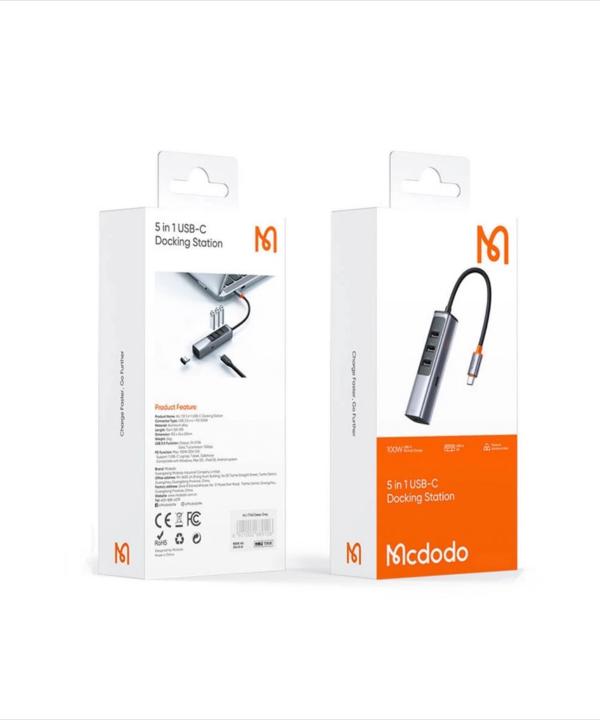 هاب 5 پورت USB-C مک دودو مدل HU-1120