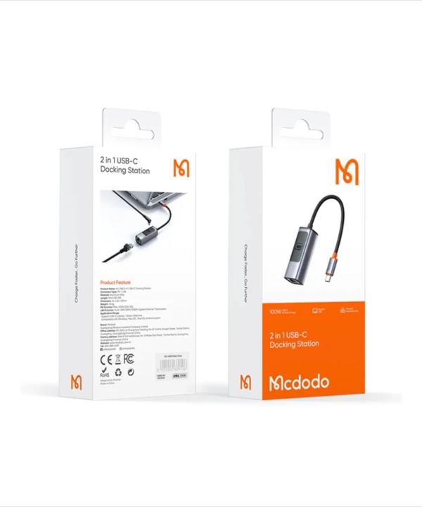 مبدل USB-C به LAN مک دودو مدل HU-0680