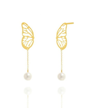 گوشواره پروانه میوگلد Mio Gold کد E1490