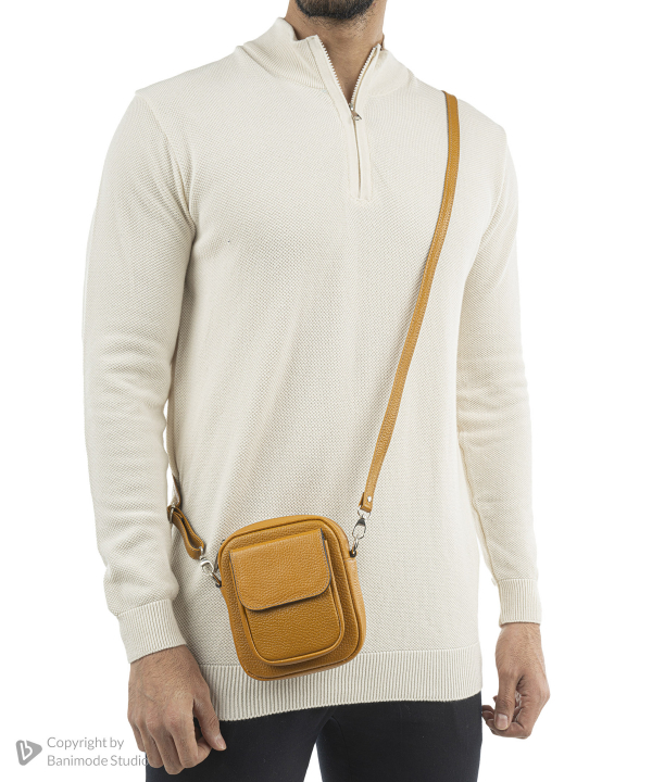 کیف مردانه چرم طبیعی بیسراک Bisrak مدل NL-Crossbody-SportN1-F