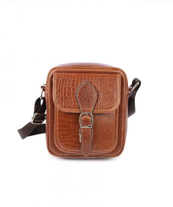 کیف دوشی چرم طبیعی مردانه بیسراک مدل SportN2