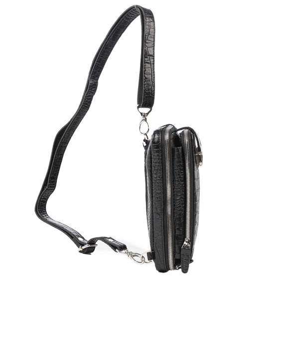 کیف دوشی مردانه چرم طبیعی بیسراک Bisrak مدل NL-Crossbody-Mehrab-R
