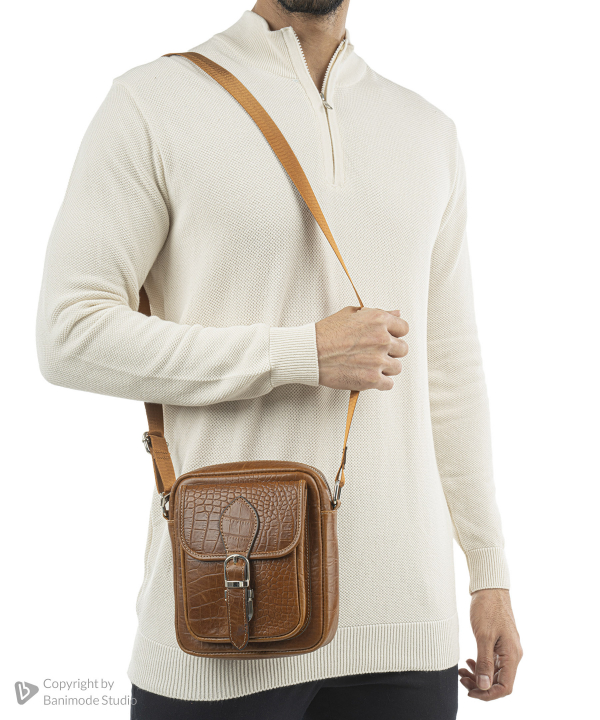 کیف مردانه چرم طبیعی بیسراک Bisrak مدل NL-Crossbody-SportN2-PR