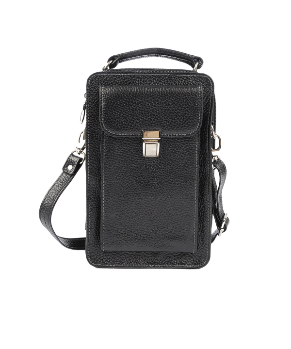 کیف دوشی چرم طبیعی مردانه بیسراک مدل Crossbody