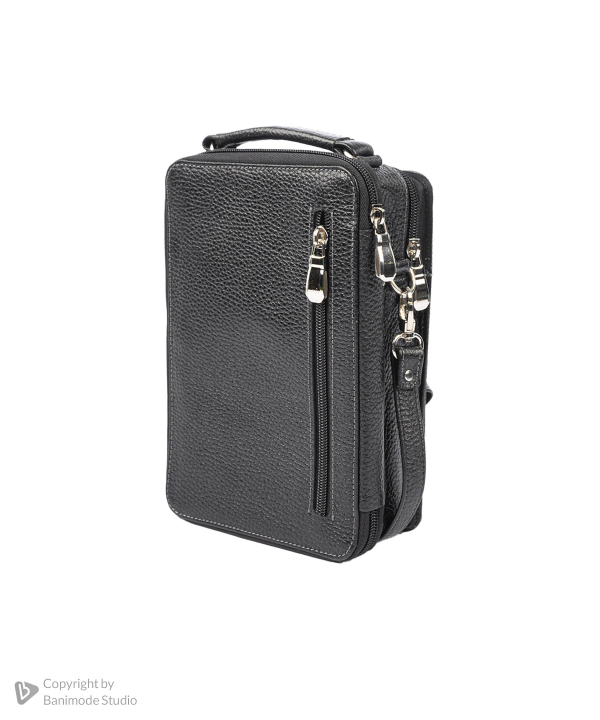 کیف دوشی چرم طبیعی مردانه بیسراک مدل Crossbody