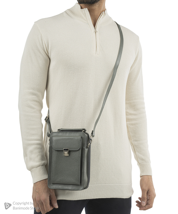 کیف مردانه چرم طبیعی بیسراک Bisrak مدل NL-Crossbody-D6-F