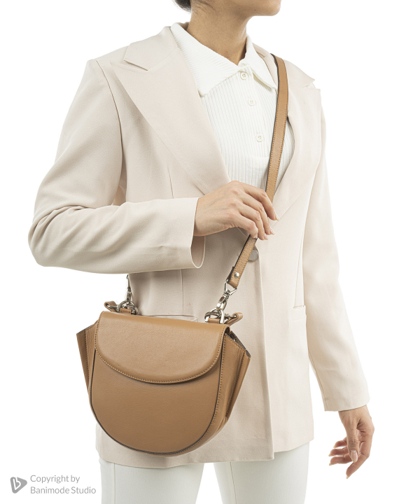 کیف دوشی زنانه چرم طبیعی بیسراک Bisrak مدل NL-CrossbodyW-102-N