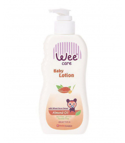 لوسیون بدن کودک وی کر Wee Care مدل Almond Oil حجم 200 میلی لیتر