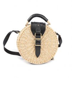 کیف دوشی چرم طبیعی بیسراک  Bisrak کد Wicker-Bag