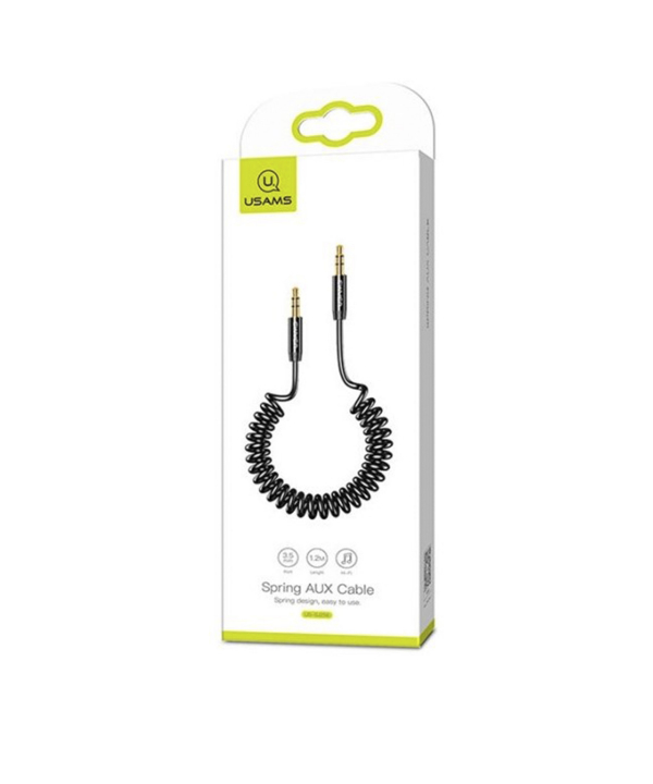 کابل انتقال صدا یوسامز Usams US-SJ256 Spring AUX Cable 1.2m