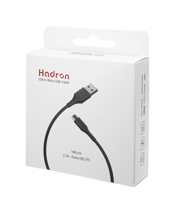 کابل شارژ و انتقال داده میکرو یو اس بی هادرون Hadron HTC-A-U01 USB Type A / MicroUSB