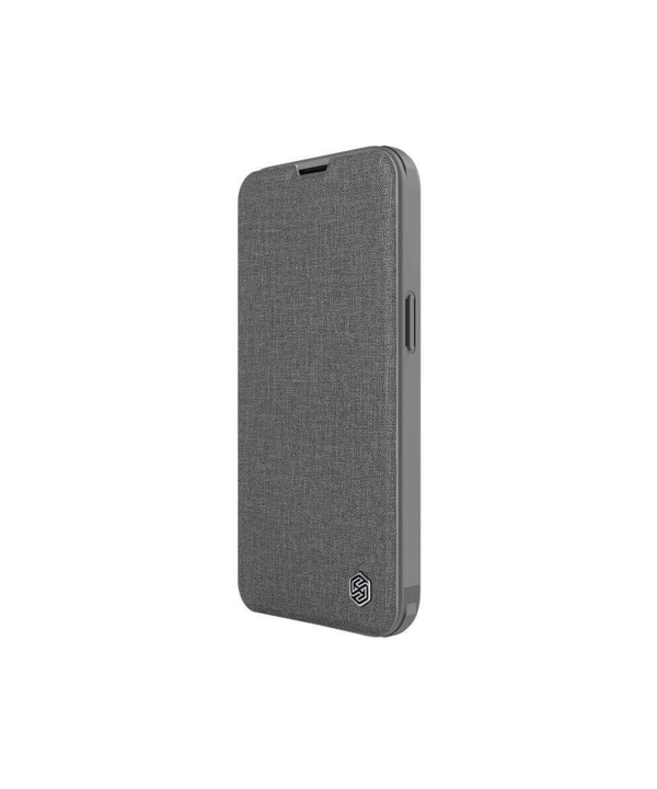 کیف چرمی و پارچه ای آیفون نیلکین Nillkin iPhone 14 Plus Qin Pro Plain Leather + Cloth Case