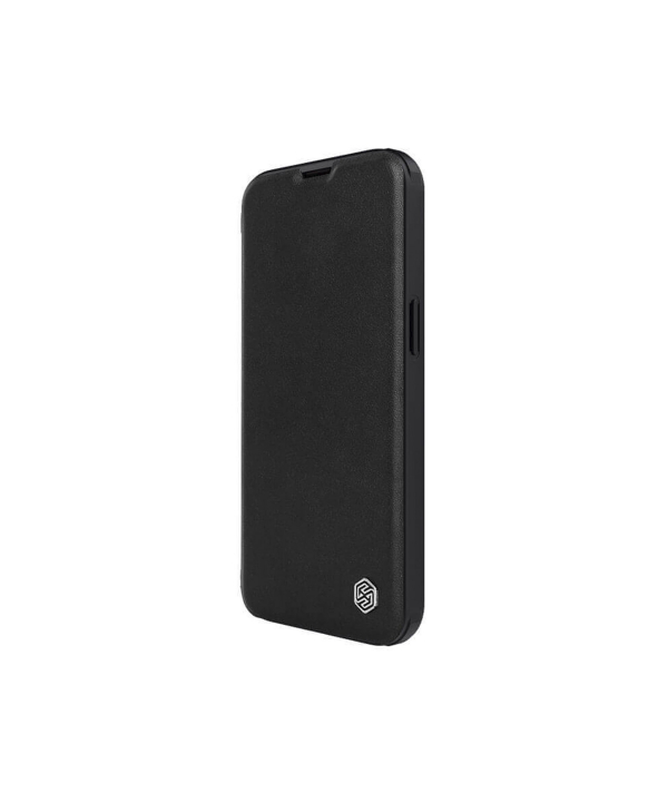 کیف چرمی و پارچه ای آیفون نیلکین Nillkin iPhone 14 Plus Qin Pro Plain Leather + Cloth Case