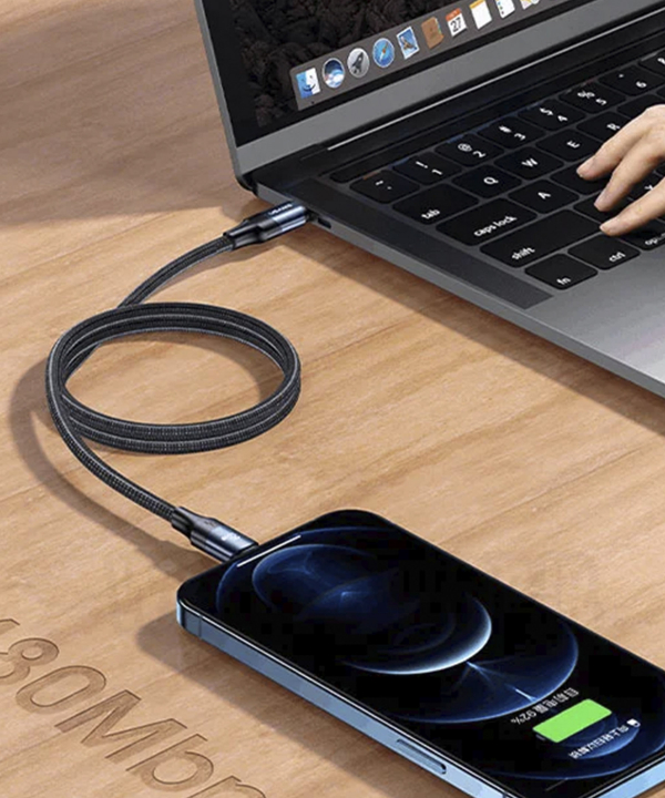 کابل فست شارژ یو اس بی به لایتنینگ یوسامز USAMS US-SJ571 USB to Lightning Fast Charging Data Cable
