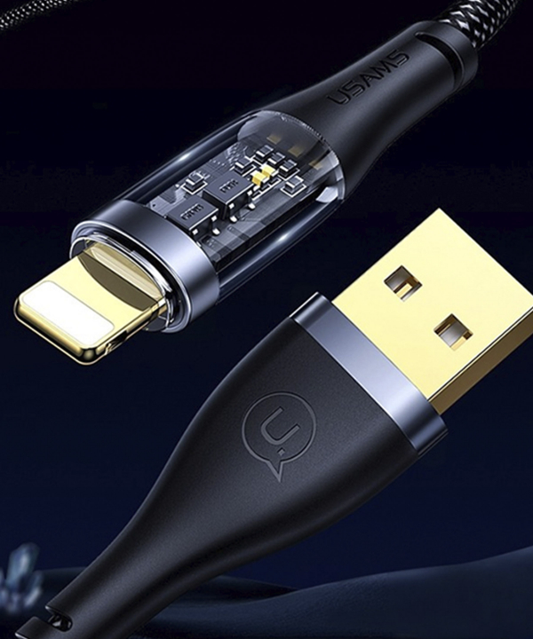 کابل فست شارژ یو اس بی به لایتنینگ یوسامز USAMS US-SJ571 USB to Lightning Fast Charging Data Cable