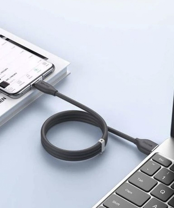 کابل شارژ سریع یواس بی به لایتنینگ یوسامز Usams Us-SJ595 Cable Lighting 2.4A Charging & Data Cable 1M