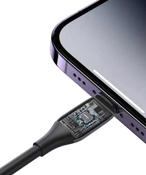 کابل شارژ سریع یواس بی به لایتنینگ یوسامز Usams Us-SJ595 Cable Lighting 2.4A Charging & Data Cable 1M