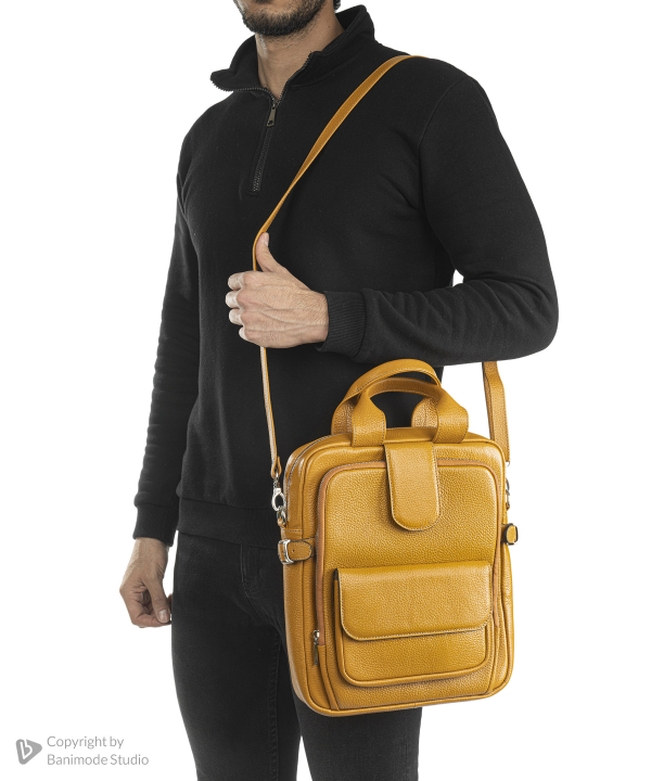 کیف چرم طبیعی بیسراک Bisrak مدل NL-Backpack-Aisel-F
